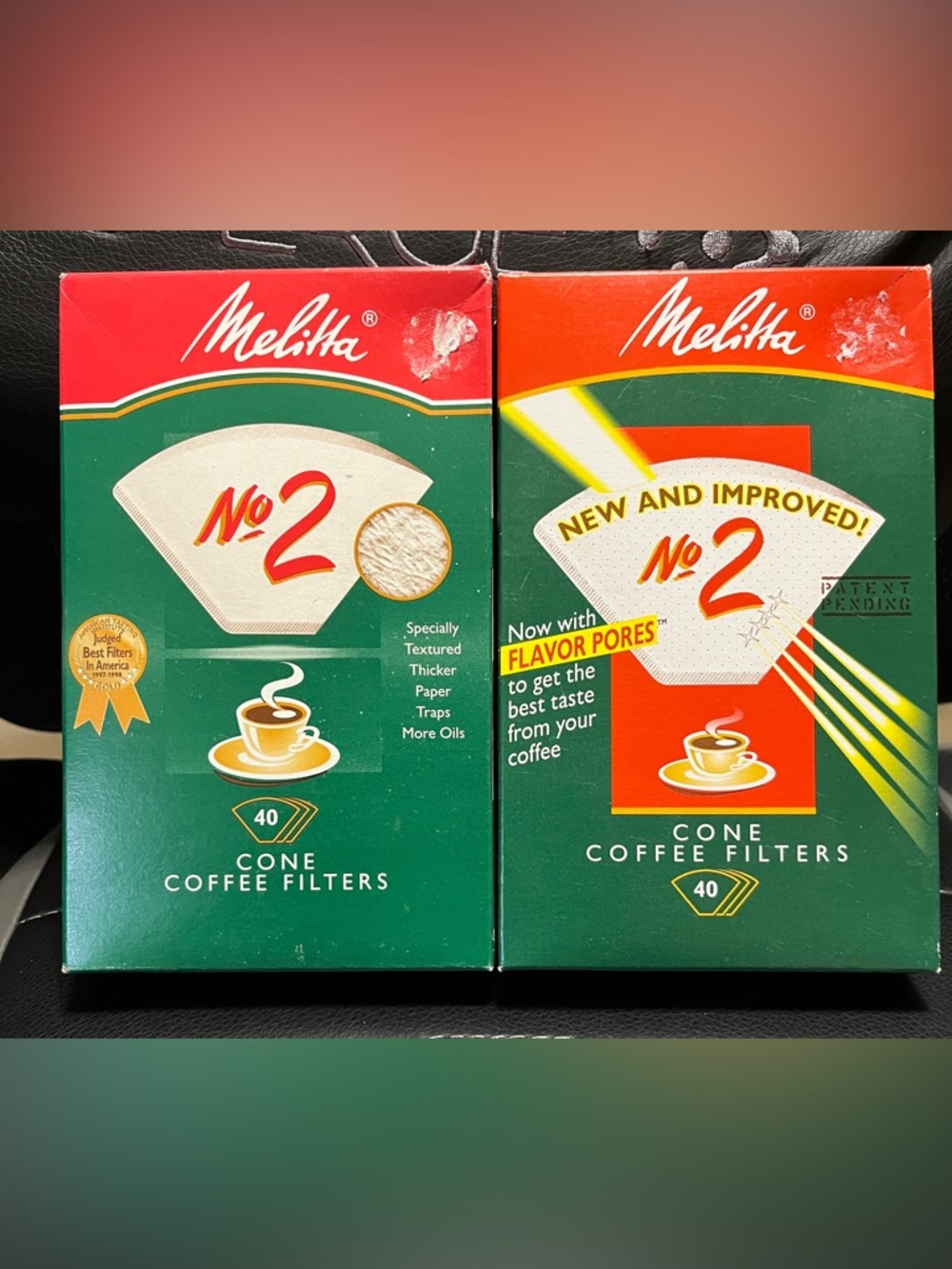 Melitta No 2 Cone Coffee Filters - 2 boxes of 40 for 80 filters